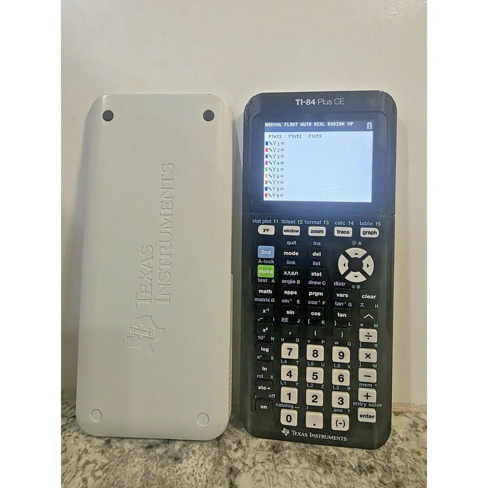 TEXAS INSTRUMENTS TI-84 PLUS CE GRAPHING CALCULATOR BLACK & WHITE